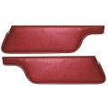 1967-68 Padded Sun Visors Convertible Red